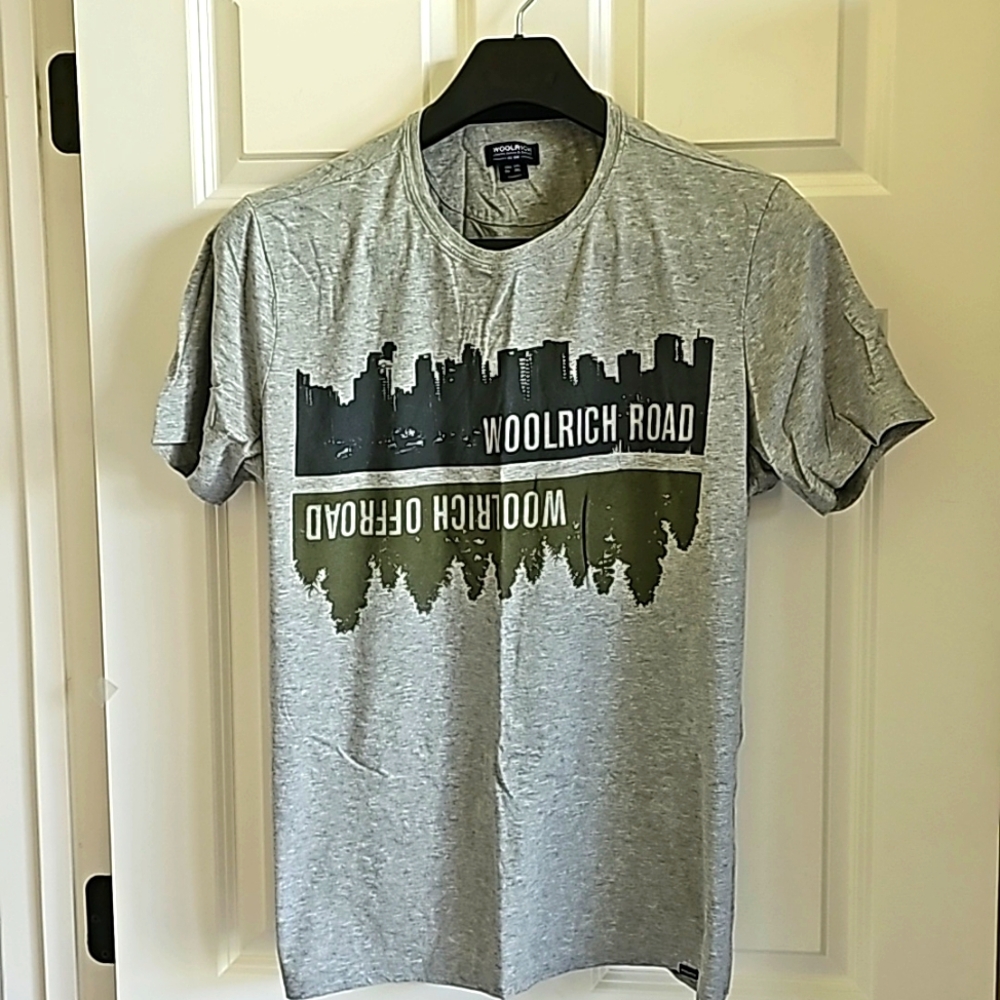 Woolrich T-Shirt Men Grey, 3XL